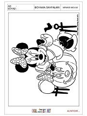 Minnie Mouse boyama sayfaları